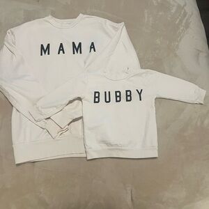 Ford & Wyatt matching sweatshirt set Women’s small and toddler 18-24 months